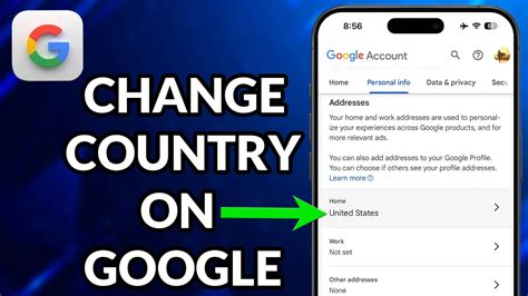 How to Change Country on Google Account: Step.